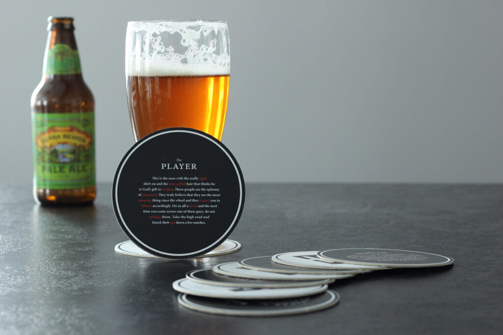 Bar Character Coasters - Editorial - beer 2